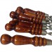 Шампур шлифованный с деревянной ручкой (комплект)
