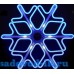 Снежинка светодиодная двухсторонняя (цвет Синий)