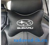 Подушка на подголовник Subaru (черная)