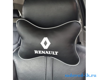 Подушка на подголовник Renault (черная)