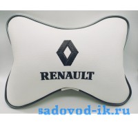 Подушка на подголовник Renault (белая)