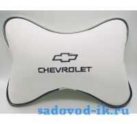 Подушка на подголовник Chevrolet (белая)