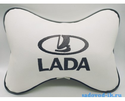 Подушка на подголовник Lada (белая)