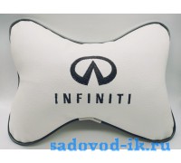 Подушка на подголовник Infiniti (белая)