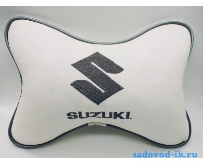 Подушка на подголовник Suzuki (белая)