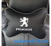 Подушка на подголовник Peugeot (черная)