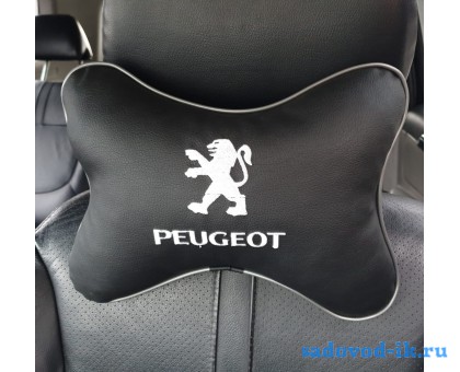 Подушка на подголовник Peugeot (черная)