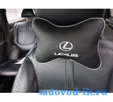 Подушка на подголовник Lexus (черная)