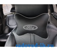 Подушка на подголовник Ford (черная)