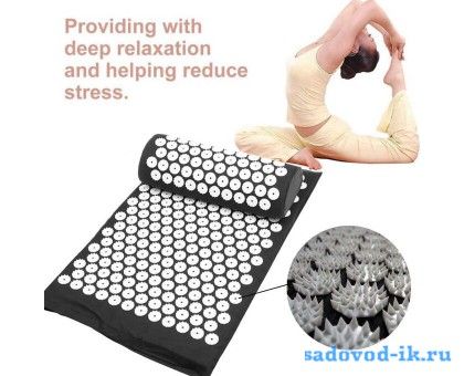 Массажная подушка акупрессурный коврик для снятия стресса боли в спине