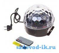 Диско шар Magic Ball Light MP3 с bluetooth, флешкой и пультом (цветомузыка)