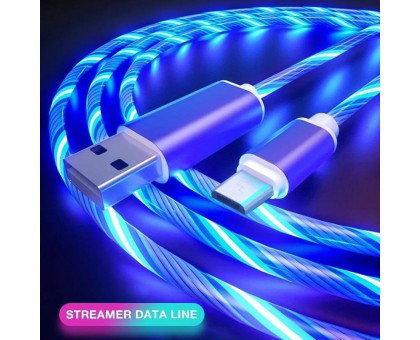 Светящийся кабель на Micro USB / USB type C