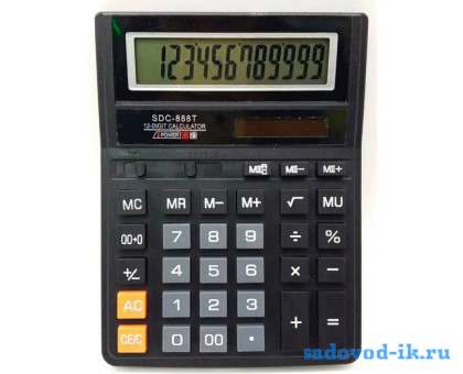 Калькулятор SDC-888T, настольный, 12-разрядный.