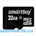 Карта памяти SmartBuy 32GB microSD class 10 + SD адаптер